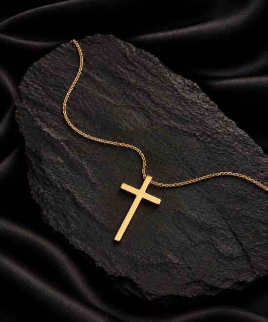 NOIR Gold-colored cross