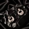 NOIR Silver Earrings
