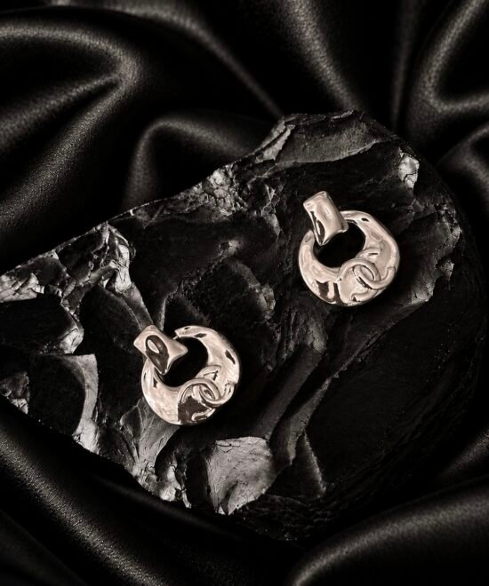 NOIR Silver Earrings