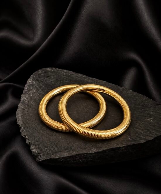 NOIR Gold Stretchy Bracelet set (2)