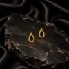NOIR Gold Tie Earrings