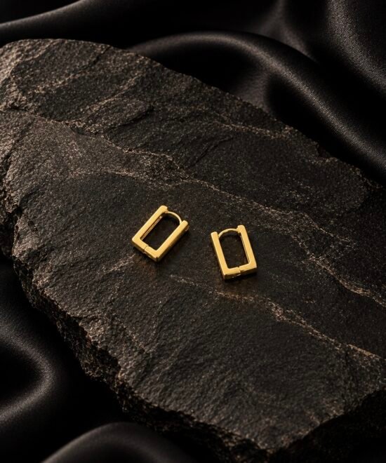 NOIR Mini Gold Slim Earrings