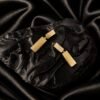 NOIR Gold Mini Geo Chic Earrings