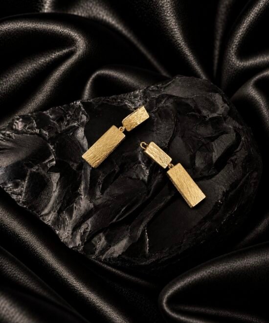NOIR Gold Mini Geo Chic Earrings