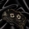 NOIR Silver Pisces Earrings