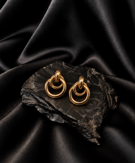 NOIR Big Knot Earrings