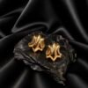 NOIR Gold Shield Earrings