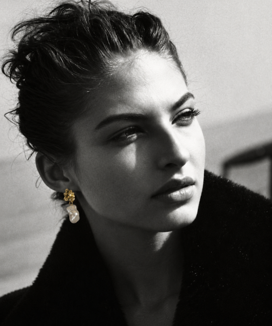 Alternative view of NOIR Gold Gabrielle Earrings