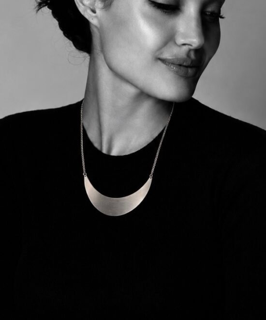 Alternative view of NOIR "Moon" Necklace