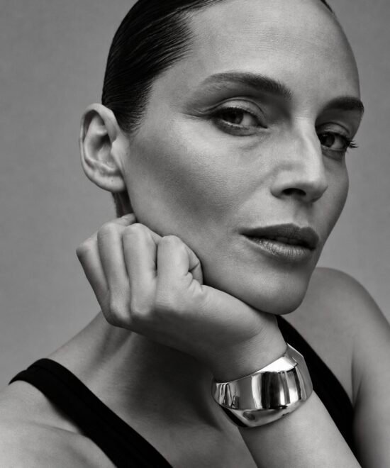 Alternative view of NOIR Silver Chunky Bracelet