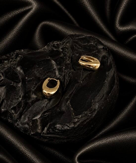 NOIR Mini Gold Earrings