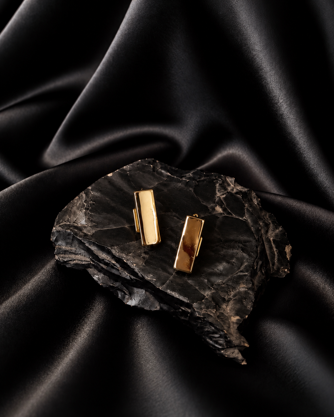 NOIR Mini Gold Earrings