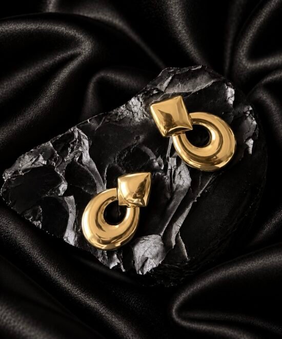 NOIR Gold Statement Earrings