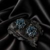NOIR Blue “Bloom” earrings
