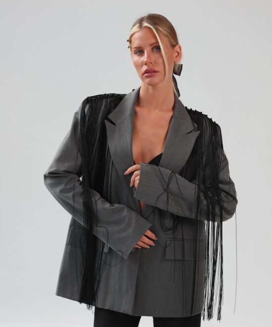 Alternative view of COMODE Vivienne Grey Blazer