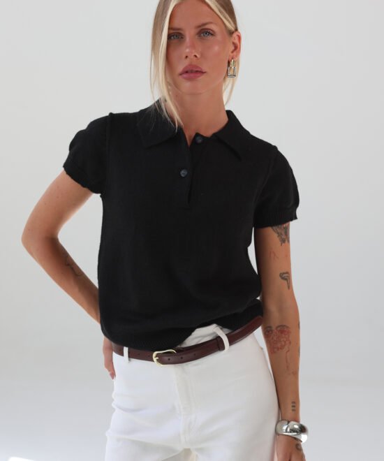 COMODE Polo Black T-shirt