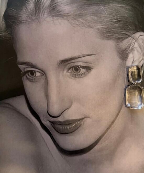 Alternative view of NOIR Mirror Earrings