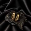 NOIR Sleek gold earrings