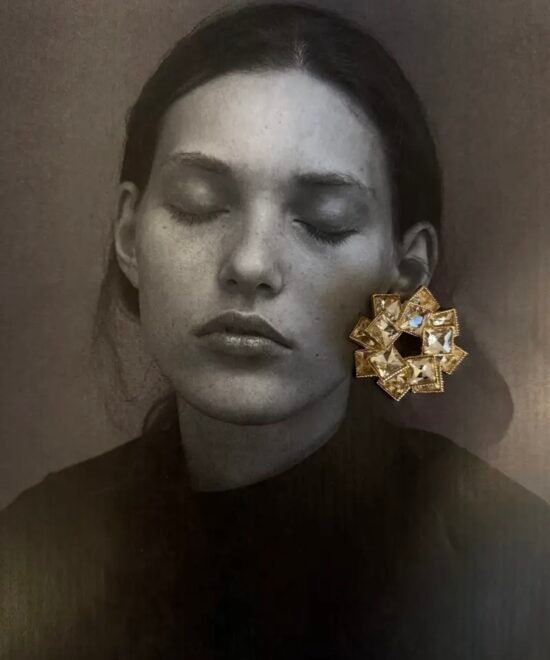 Alternative view of NOIR “Bloom” earrings