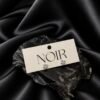 NOIR shiny dot earrings