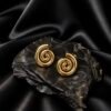 NOIR Spiral earrings